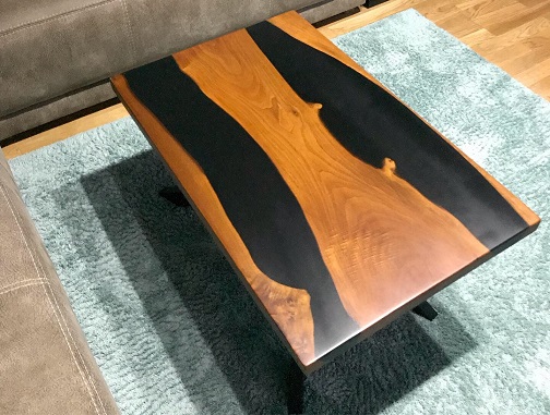 klub-sto-puno-drvo-epoxy-smola-pareni-orah 019. Klub sto - pareni orah / epoxy smola - Slika 1