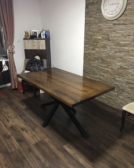 trpezarijski-sto-puno-drvo-pareni-orah 012. Trpezarijski sto - pareni orah (bajc) - Slika 1